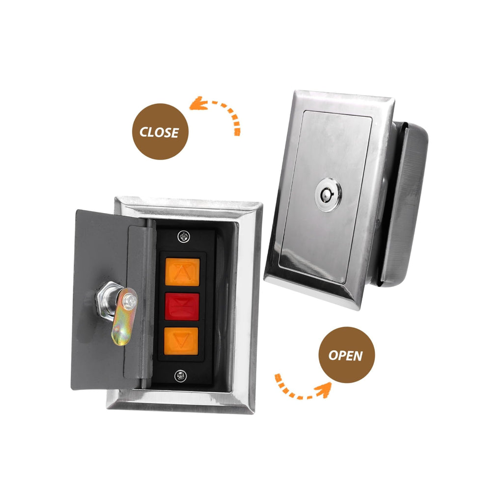 Shutter Door Push Button Cover