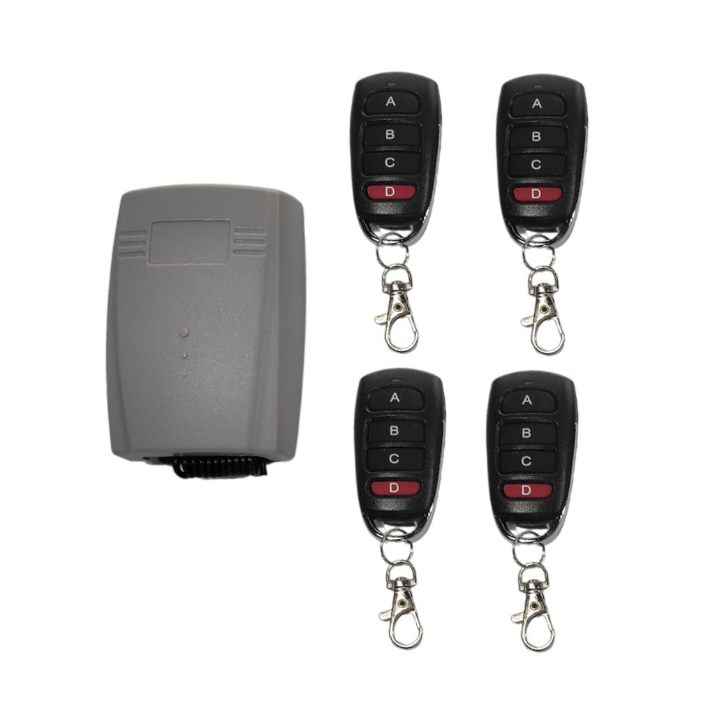 Universal Receiver & 4 Remotes Set